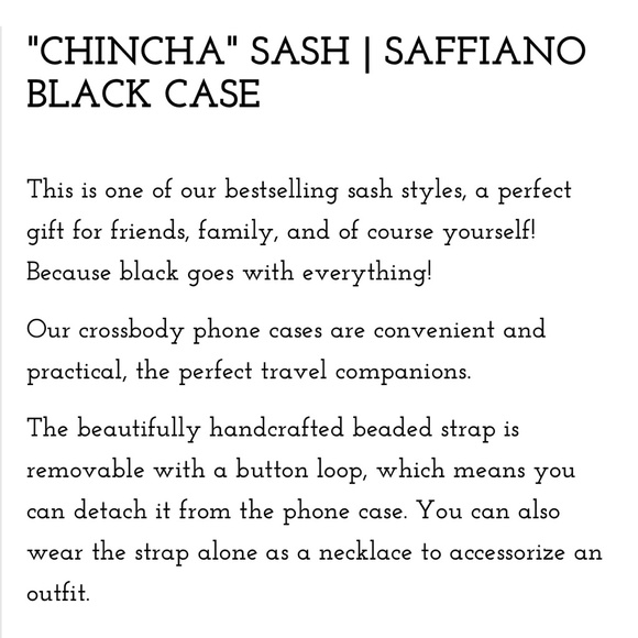 {35 Coins} Black Beaded iPhone 11 & XR Sash | Leather Free People Necklace Case - Picture 12 of 16